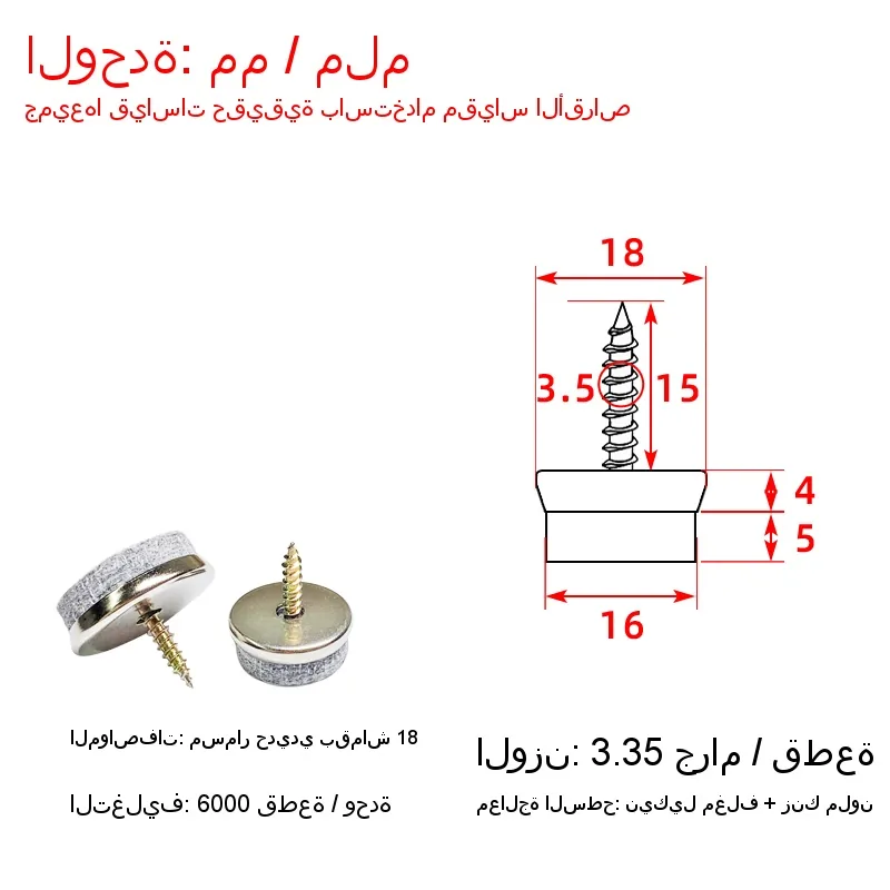 Iron sheet foot nails